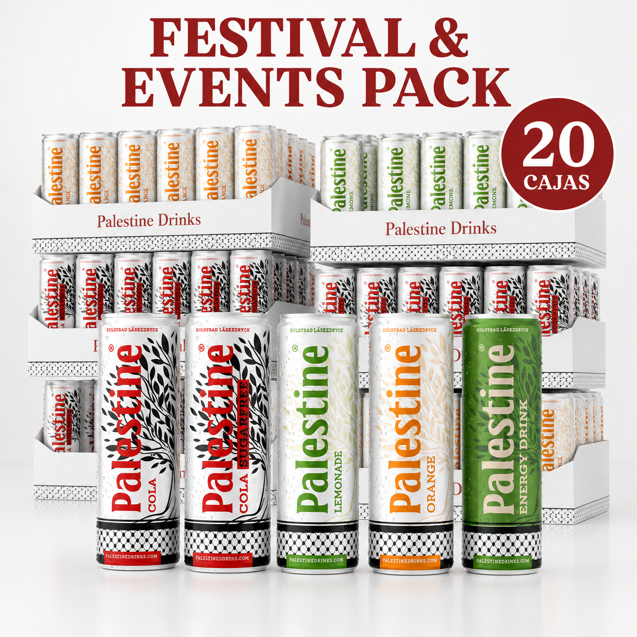Paquete Festival S — 20 Cajas (480 Latas)