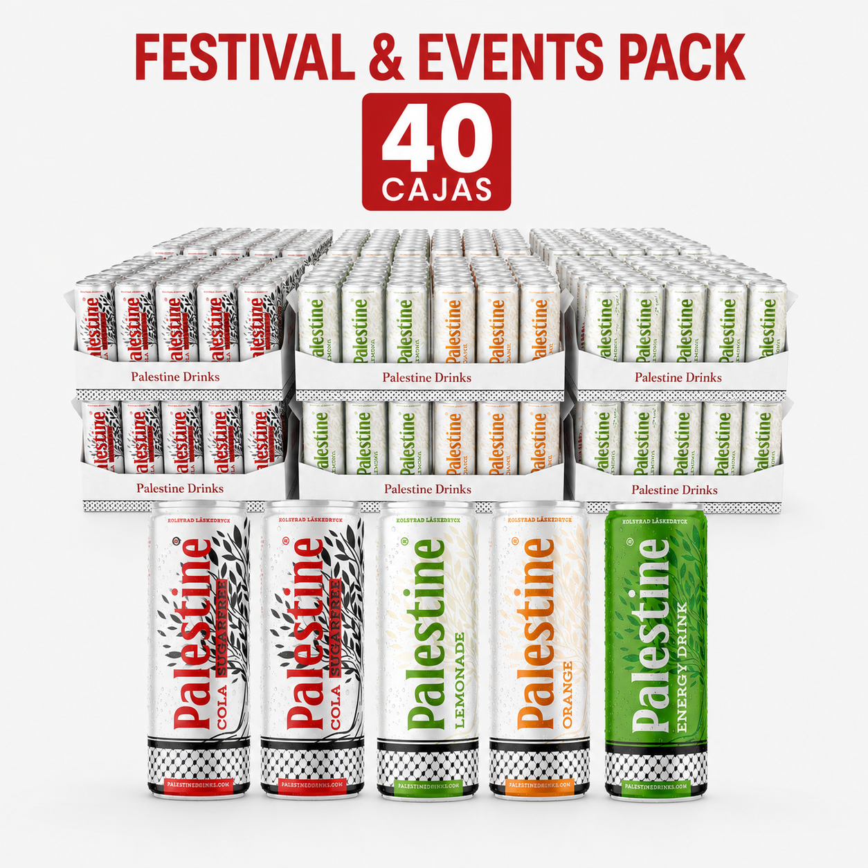 Paquete Festival M — 40 Cajas (960 Latas)